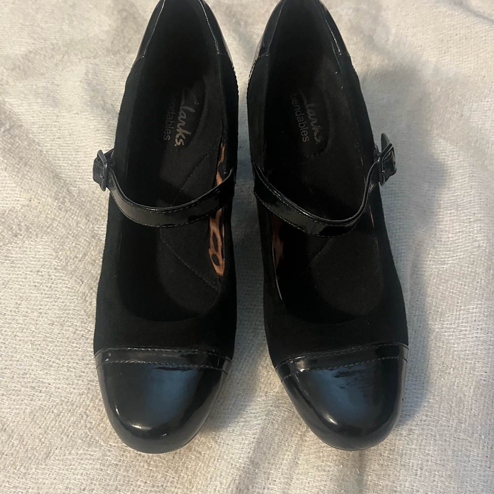 Clarks Women's Black Mary Jane Shoes